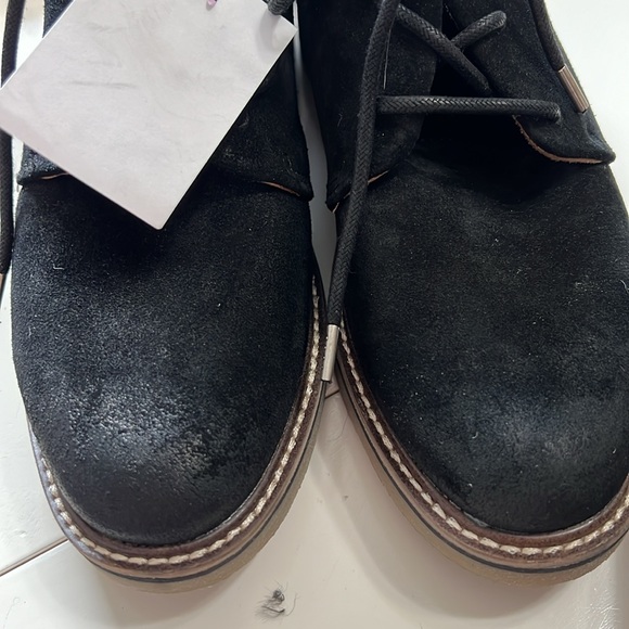 New!! Comfortiva Align Rebeca Full Suede Leather Size Zip Ankle Chuka Black Boot - Picture 14 of 16